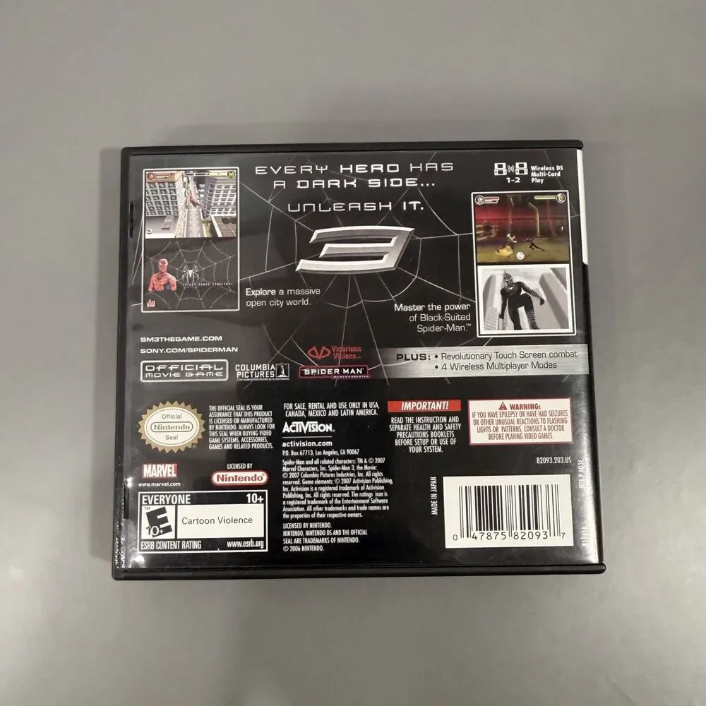 Spider-Man 3 - Nintendo DS CIB